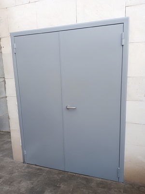 Двустворчатая техническая дверь