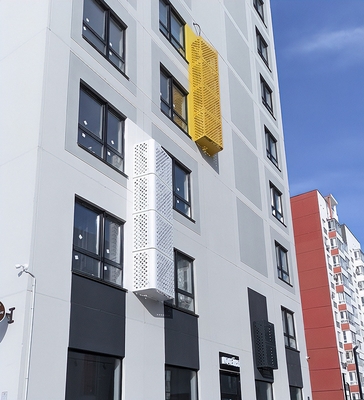 Окрашенные короба в ЖК