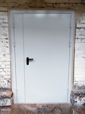 Уличная полуторная дверь