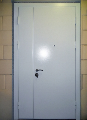 Полуторная белая дверь