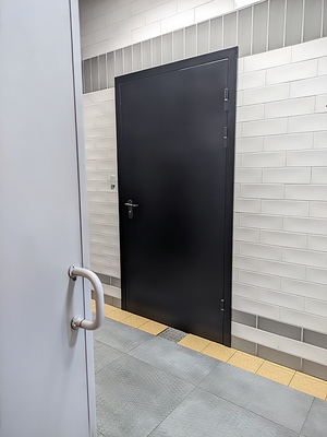 Черная одностворчатая дверь Черная одностворчатая дверь